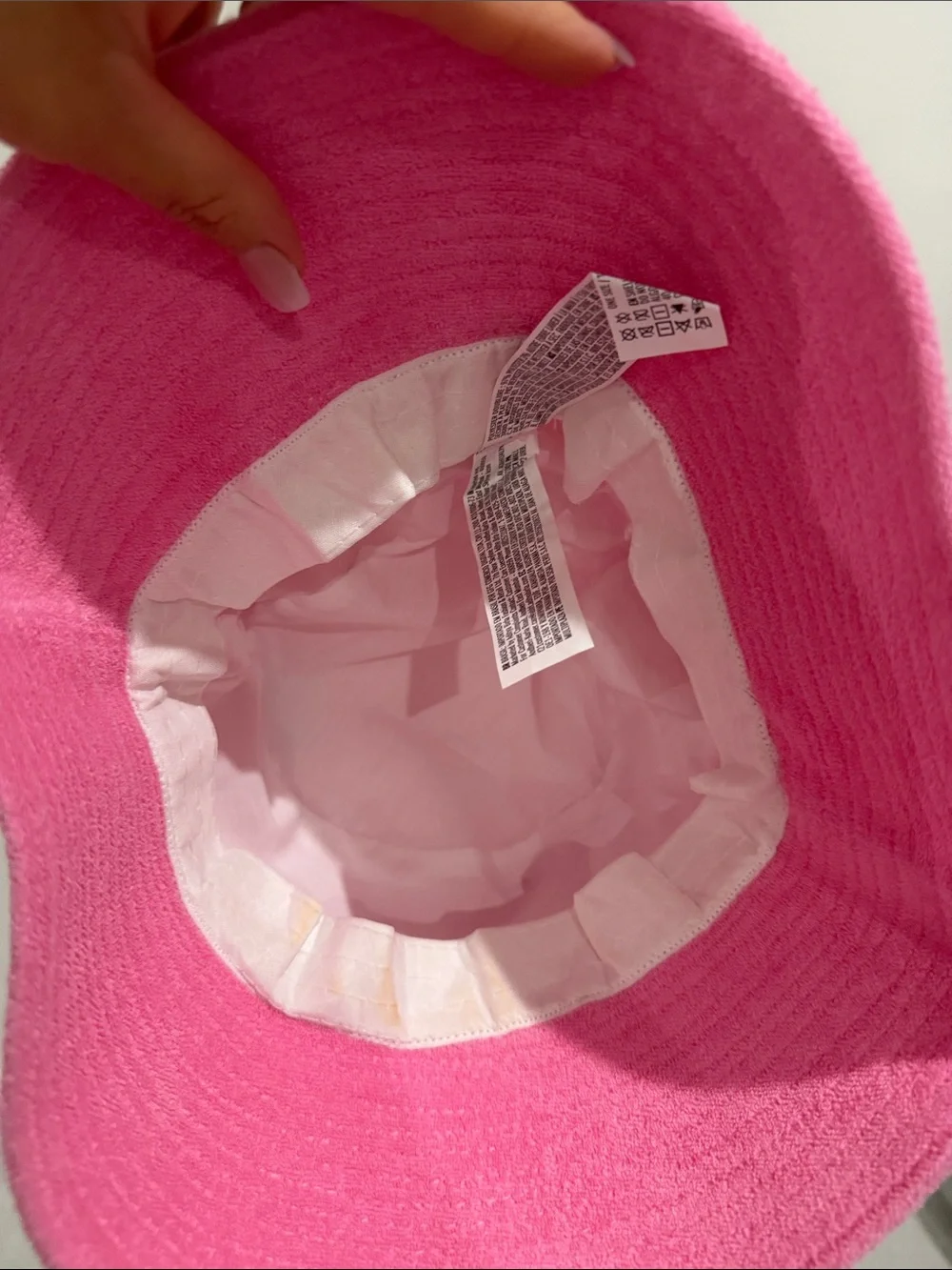 Forever 21 Bright Pink Terry Bucket Hat